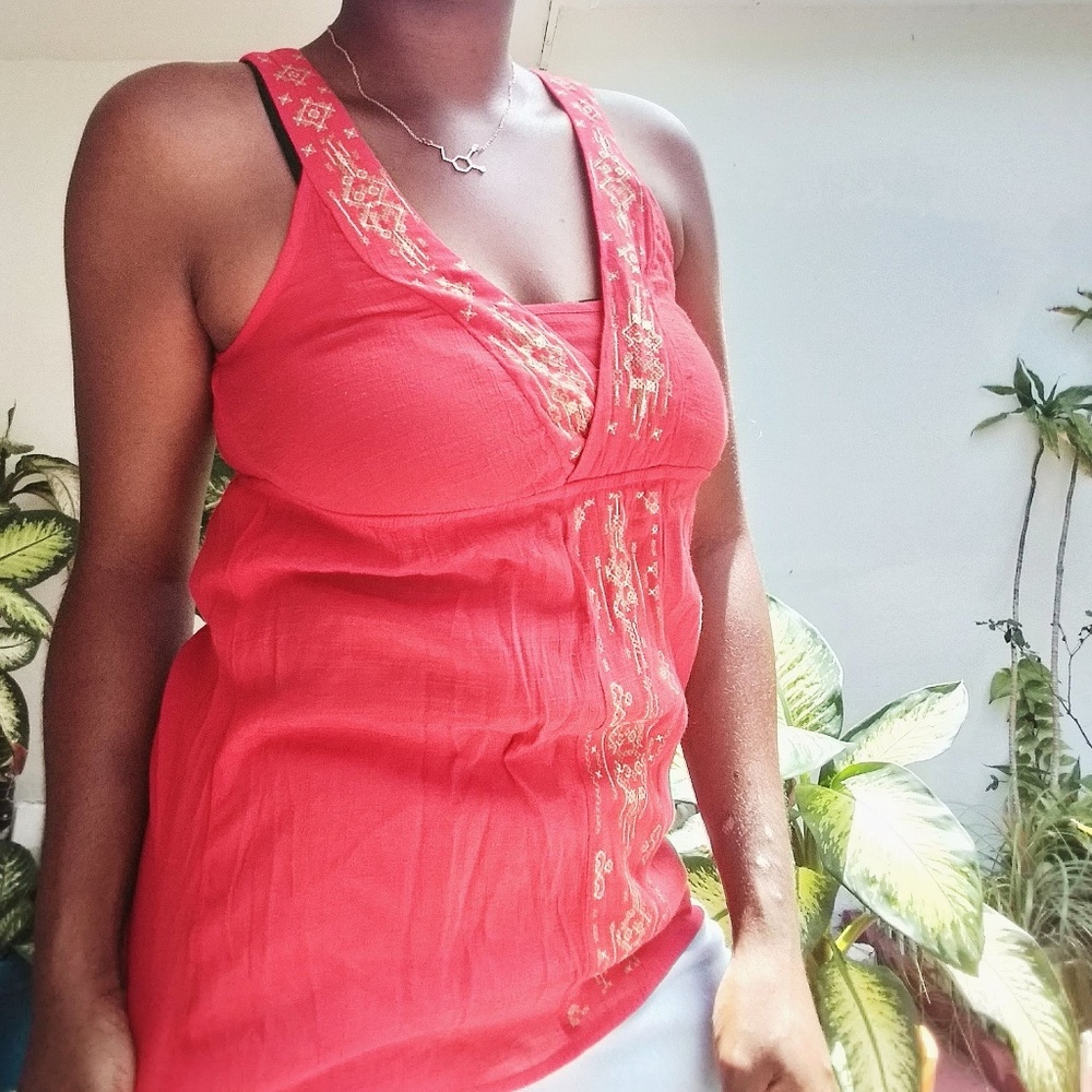 Urban Hearts Peasant Sleeveless Top
